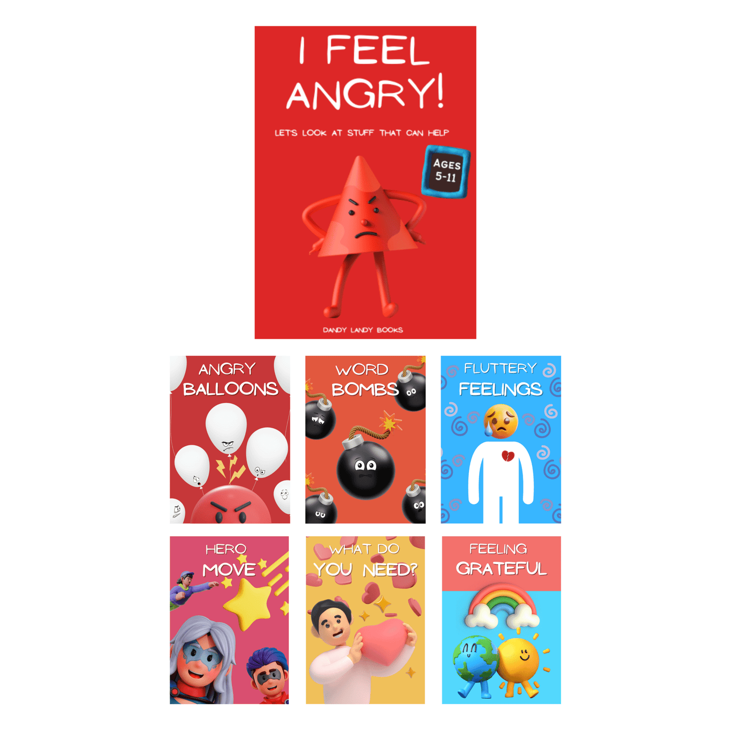 ©️ I Feel Angry - Flashcards for ages 5-11 - DandyLandyBooks